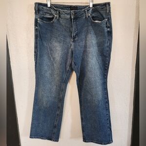 Silver Jeans Suki Slim Boot Jeans Size 20 Length 31 Medium Wash Western Farm